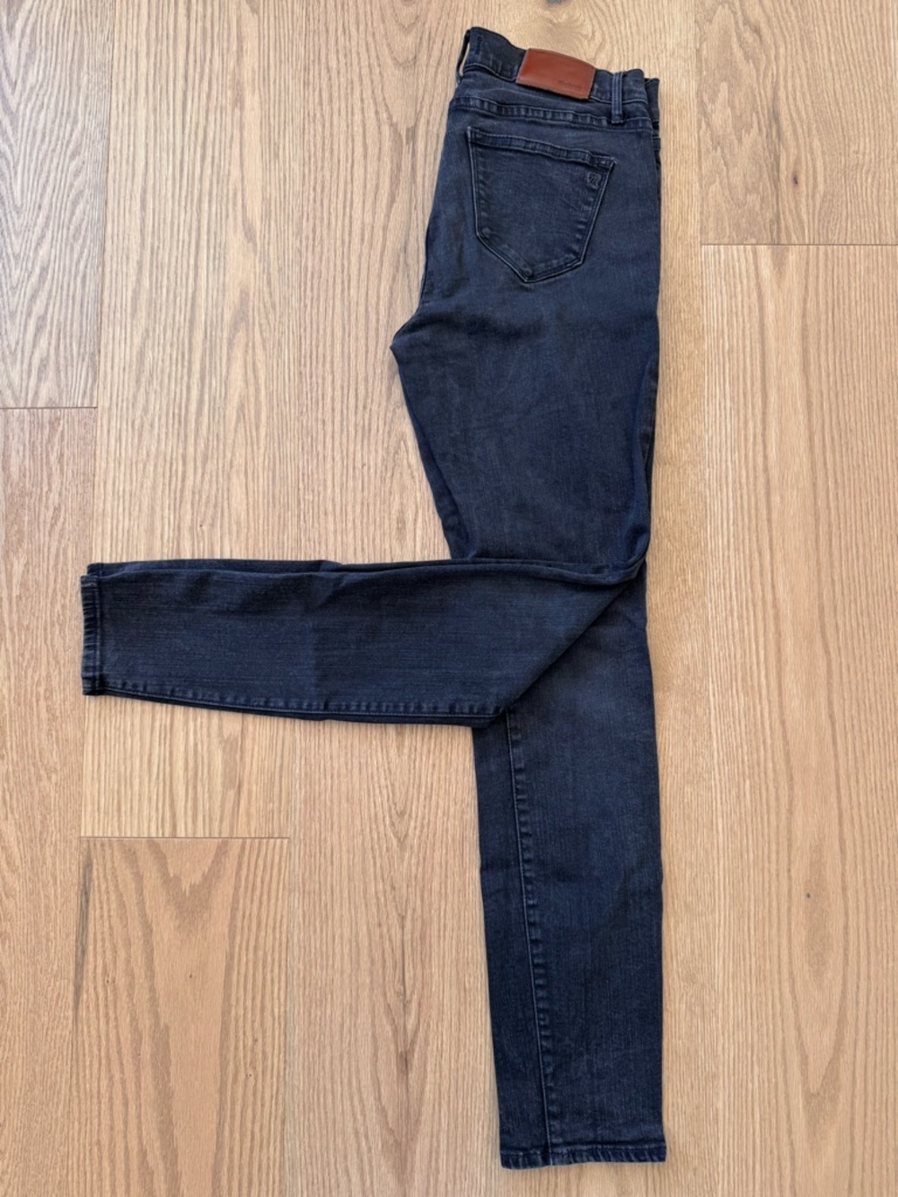 Madewell Black Skinny Jeans 27 Washed Black Stretch Denim Everyday Basic